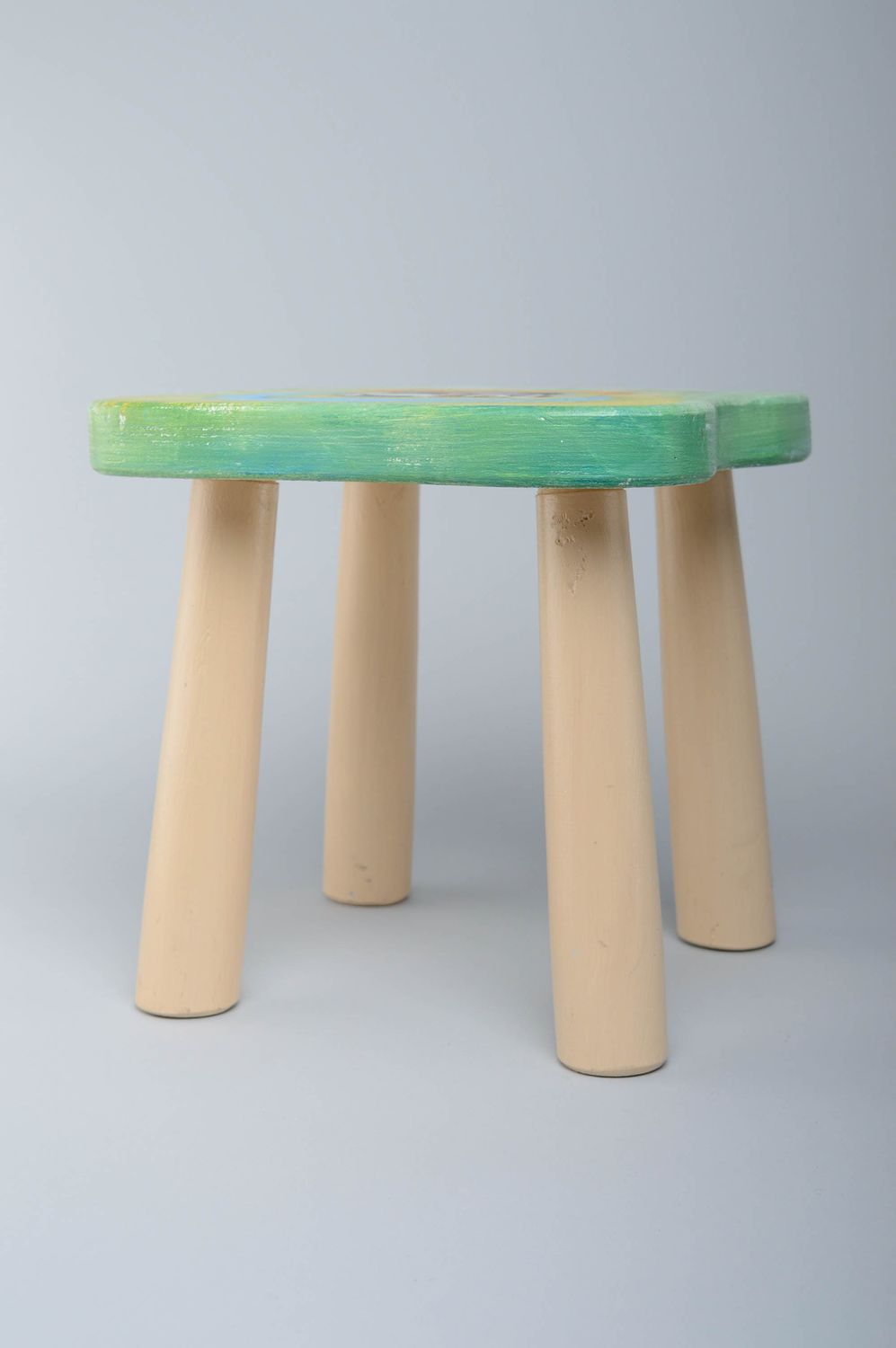 Children's wooden stool photo 5