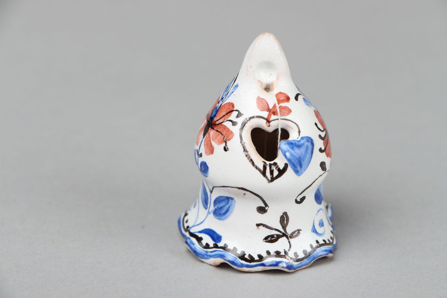 Ceramic painted bell photo 1