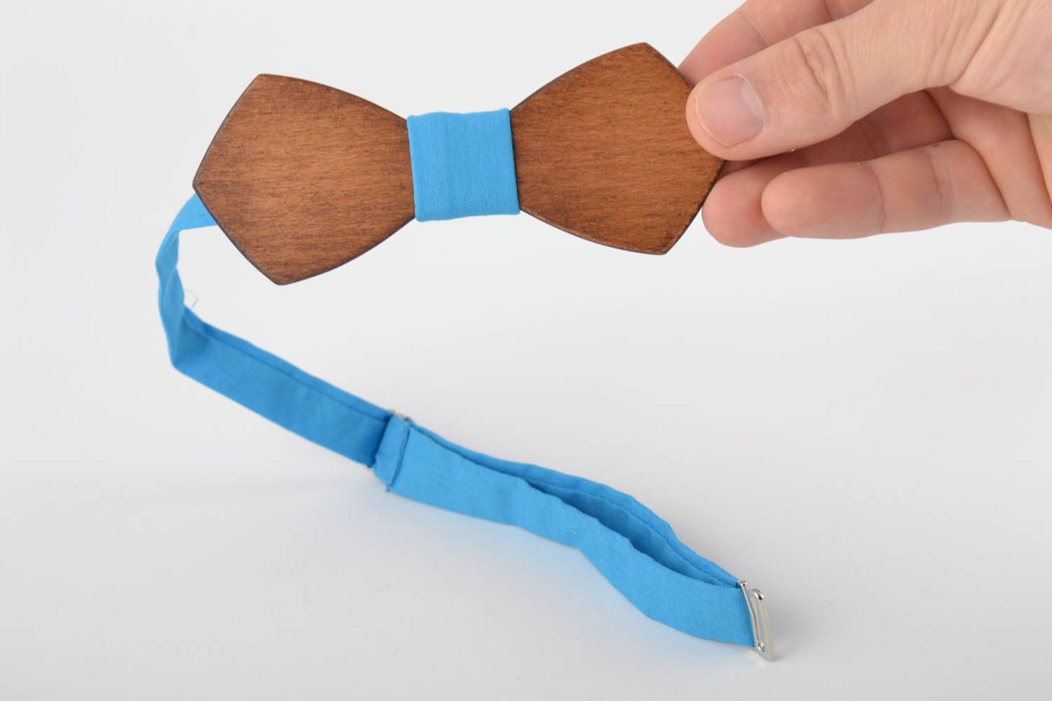 Beautiful handmade designer wooden bow tie unusual gift for men photo 5