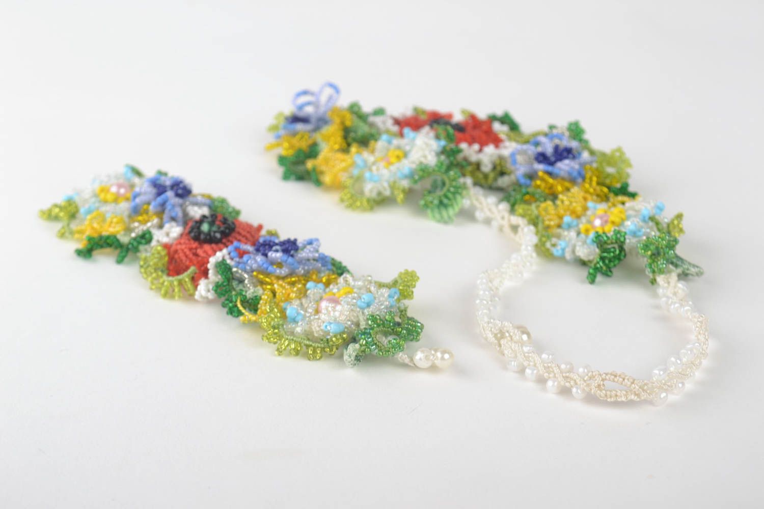 Handmade jewelry set designer necklace and bracelet stylish present for her photo 4