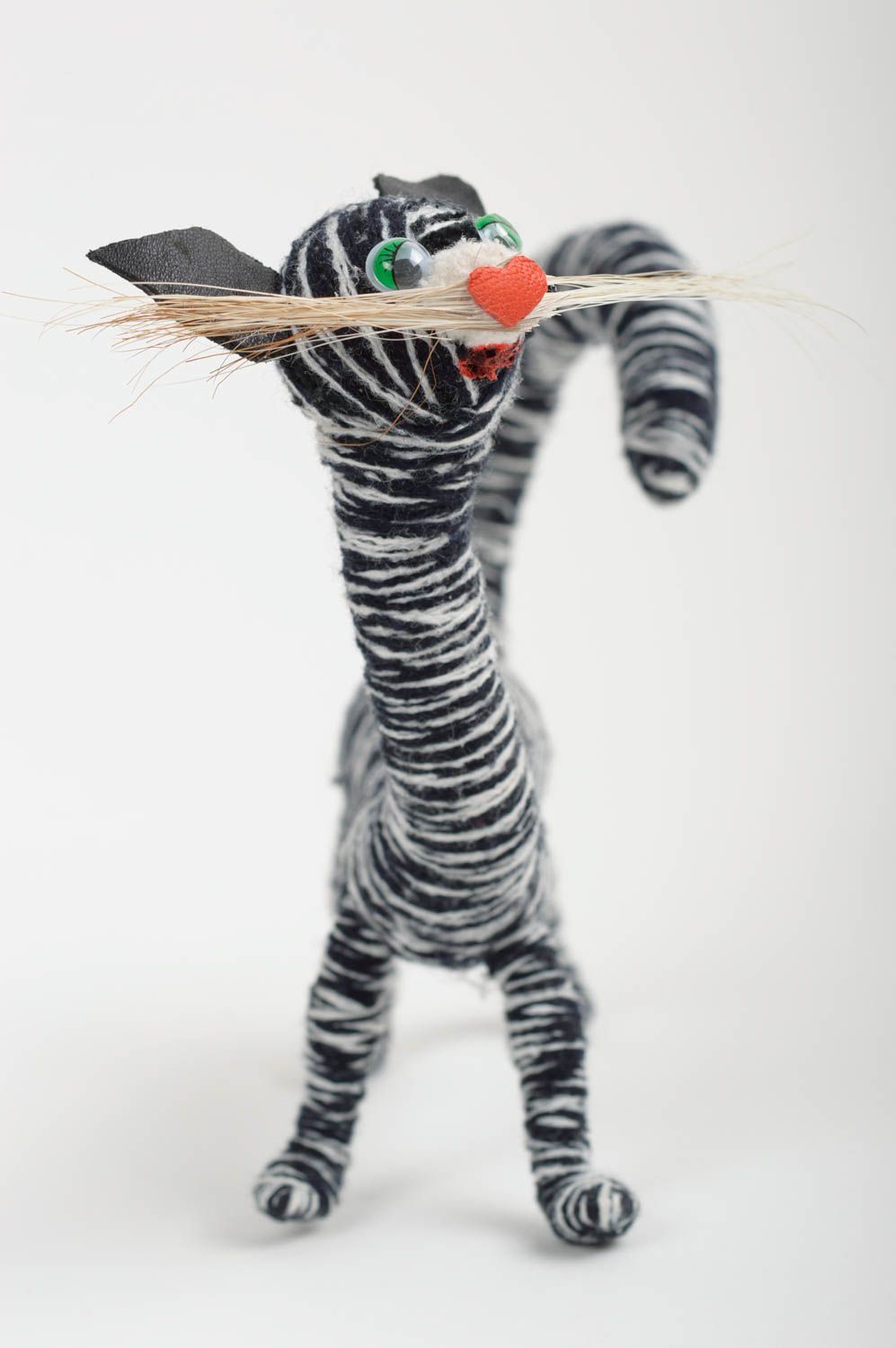 Мягкая игрушка ручной работы детская игрушка подарок ребенку в виде кота фото 2