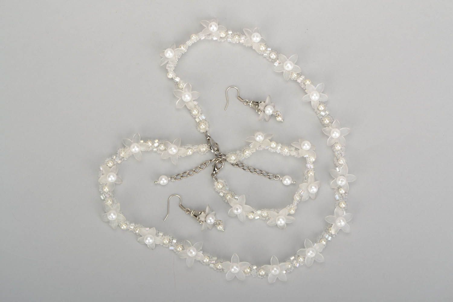 Set de bijoux de perles de verre fait main photo 3