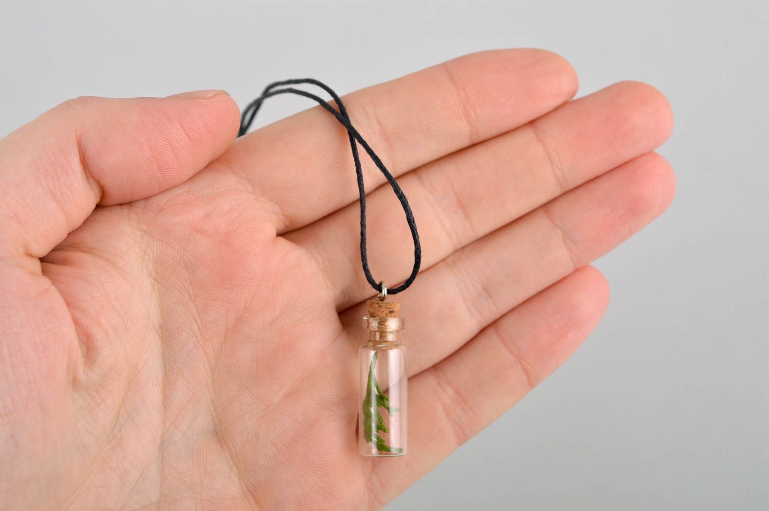 Handmade pendant glass vial designer necklace charm necklace gifts for women photo 5
