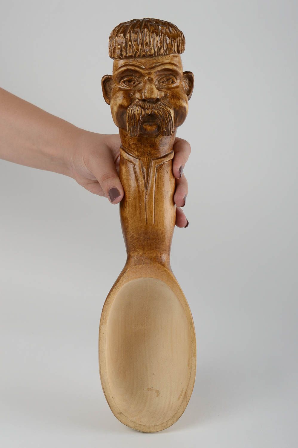 Cuchara de madera hecha a mano objeto de decoración accesorio de cocina  foto 5