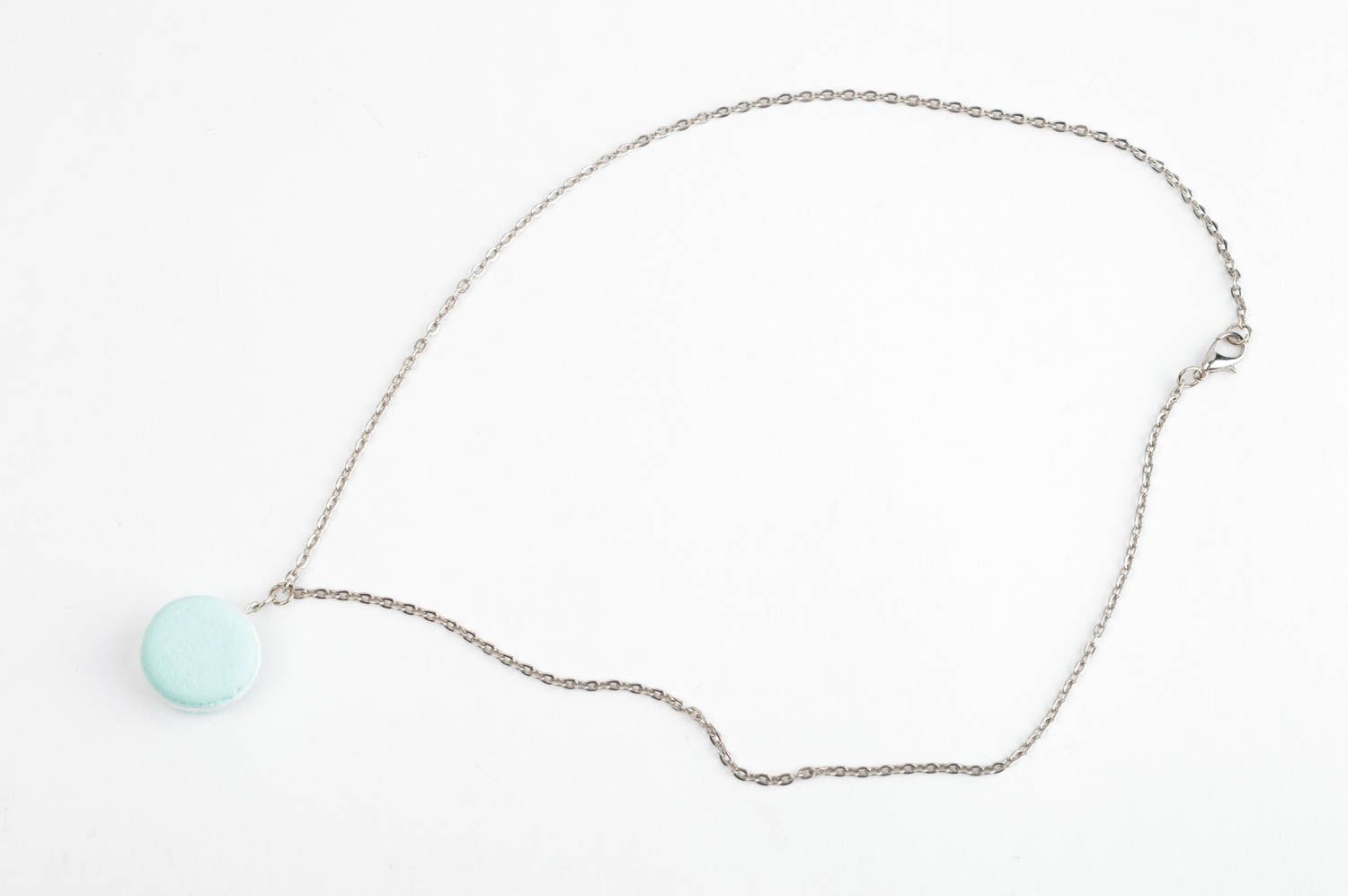 Handmade pendant unusual pendant designer accessory clay jewelry gift for girls photo 3