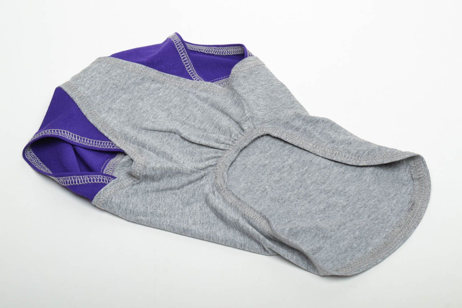 T-shirt pour chien gris violet  photo 5