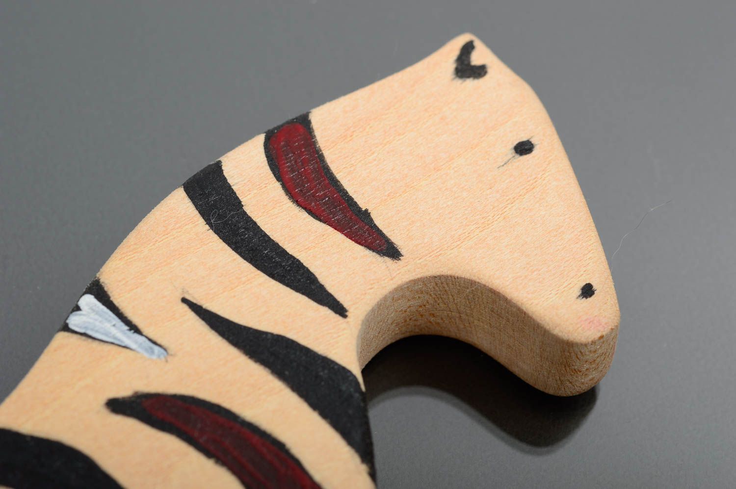 Handmade Zebra Spielzeug Geschenk für Kinder Holz Figur umweltfreudlich foto 3