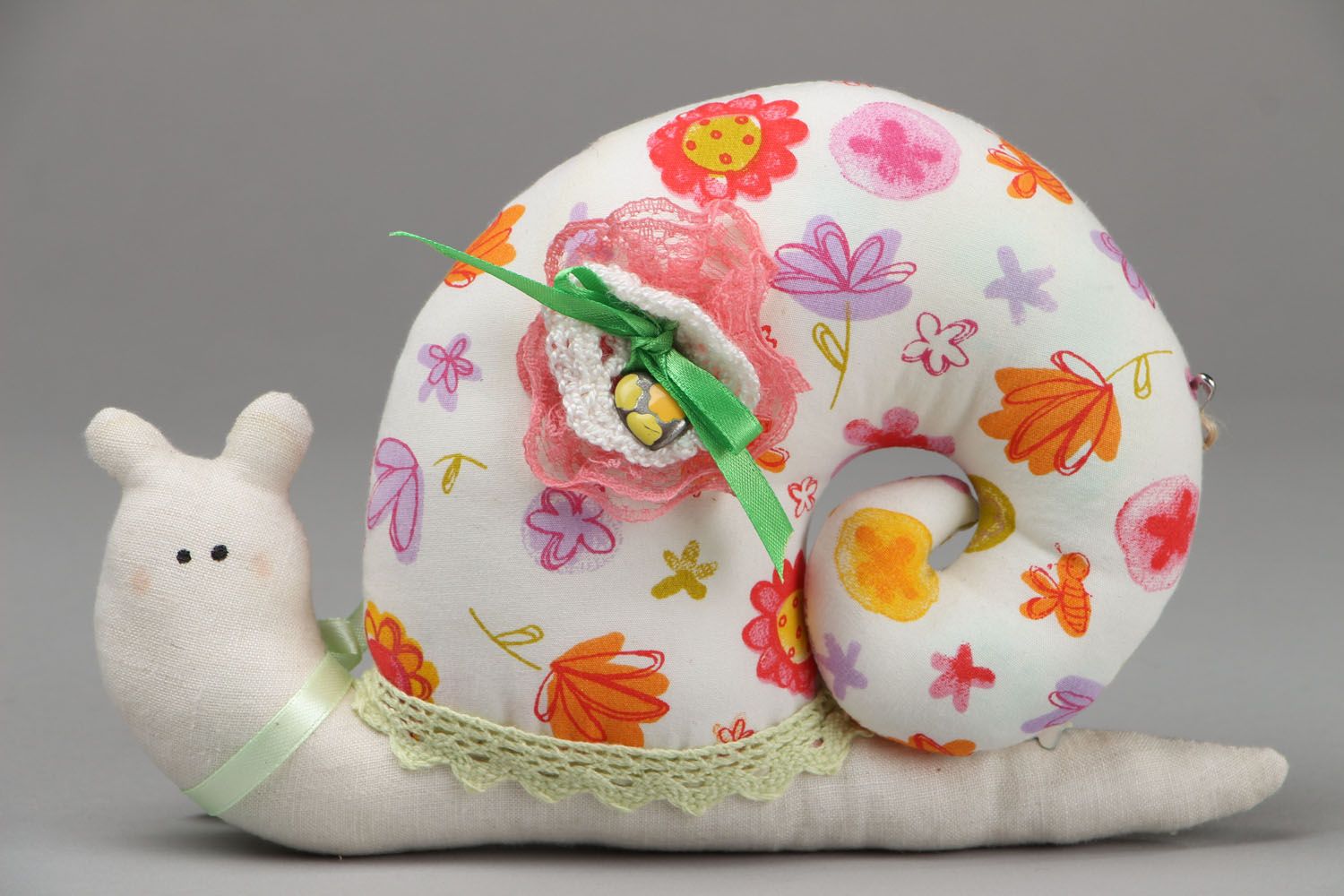 Fabric toy Snail photo 1