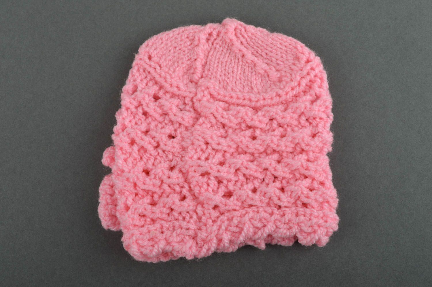 Hand-crochet baby hat hats with flower openwork hat for children baby present photo 4