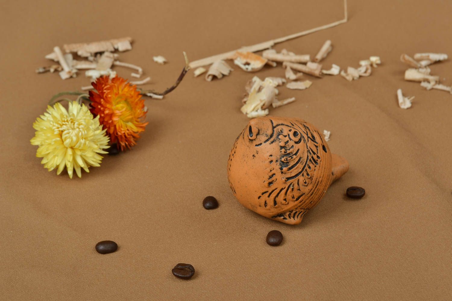 Handmade ceramic whistle photo 5
