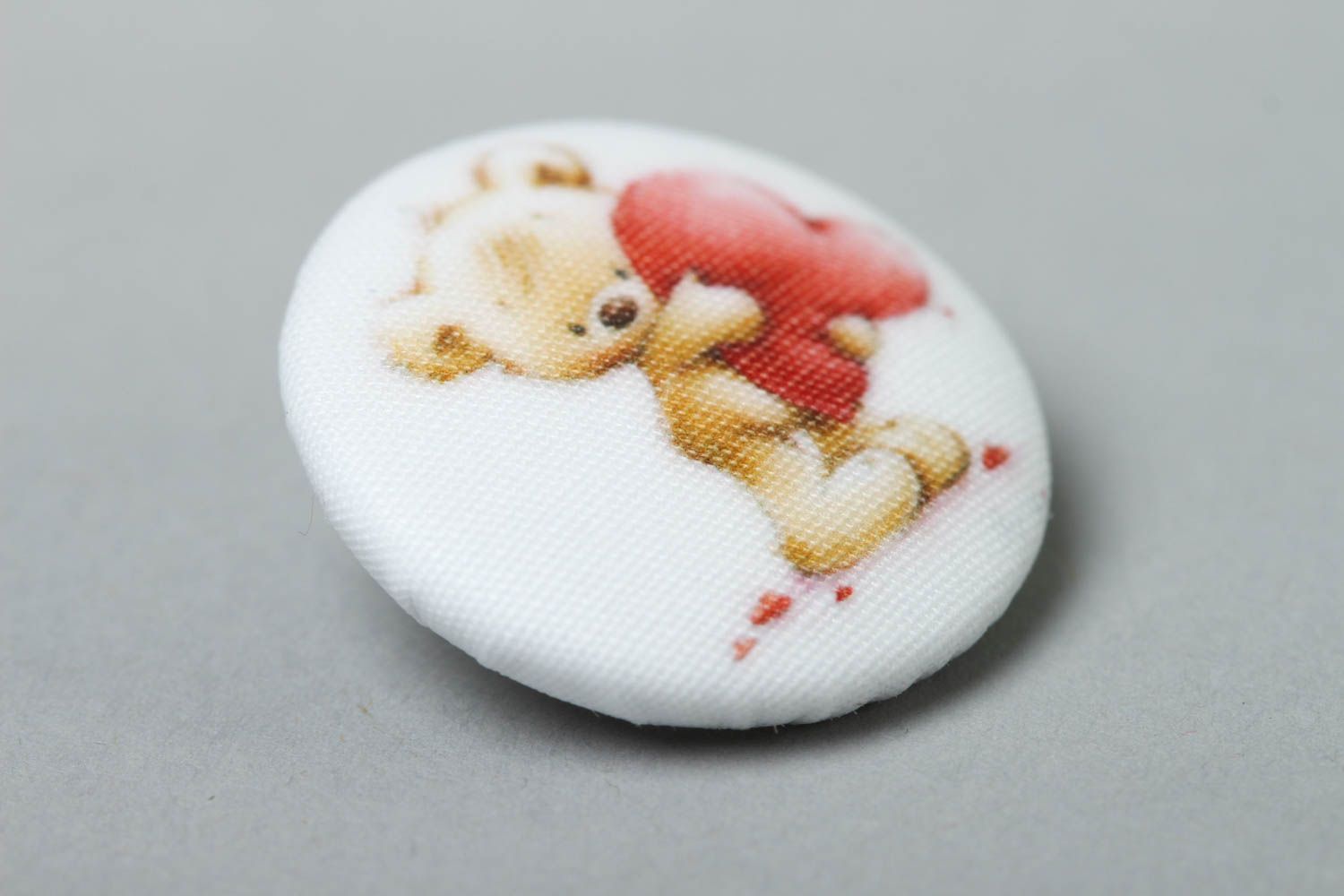 Unusual handmade sewing accessories plastic button fabric button gifts for her photo 2