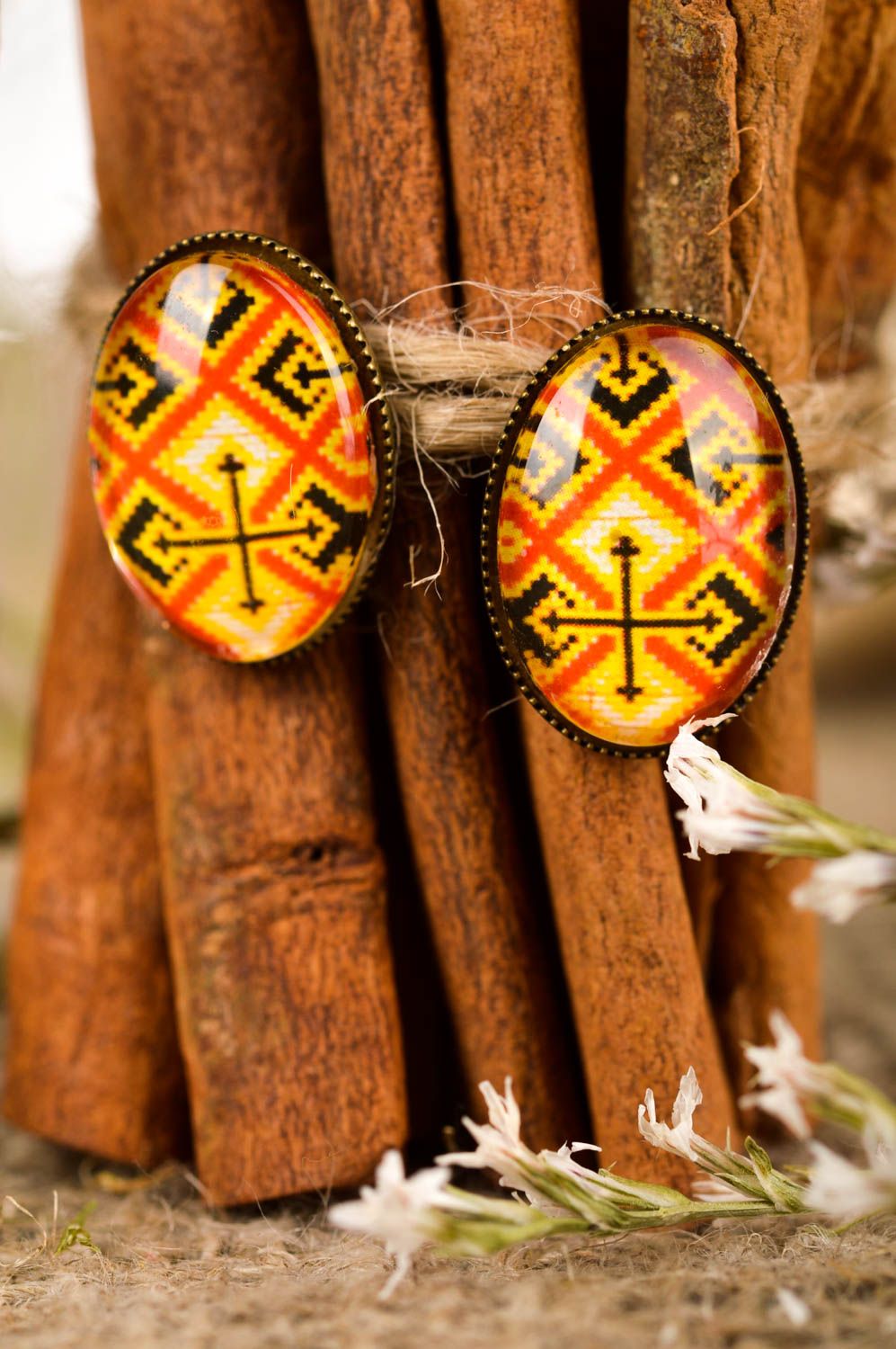 Handmade jewelry designer earrings stud earrings fashion accessories gift ideas photo 1