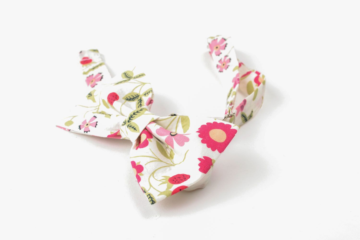 Noeud papillon en coton à motif floral fait main accessoire original pour homme photo 3