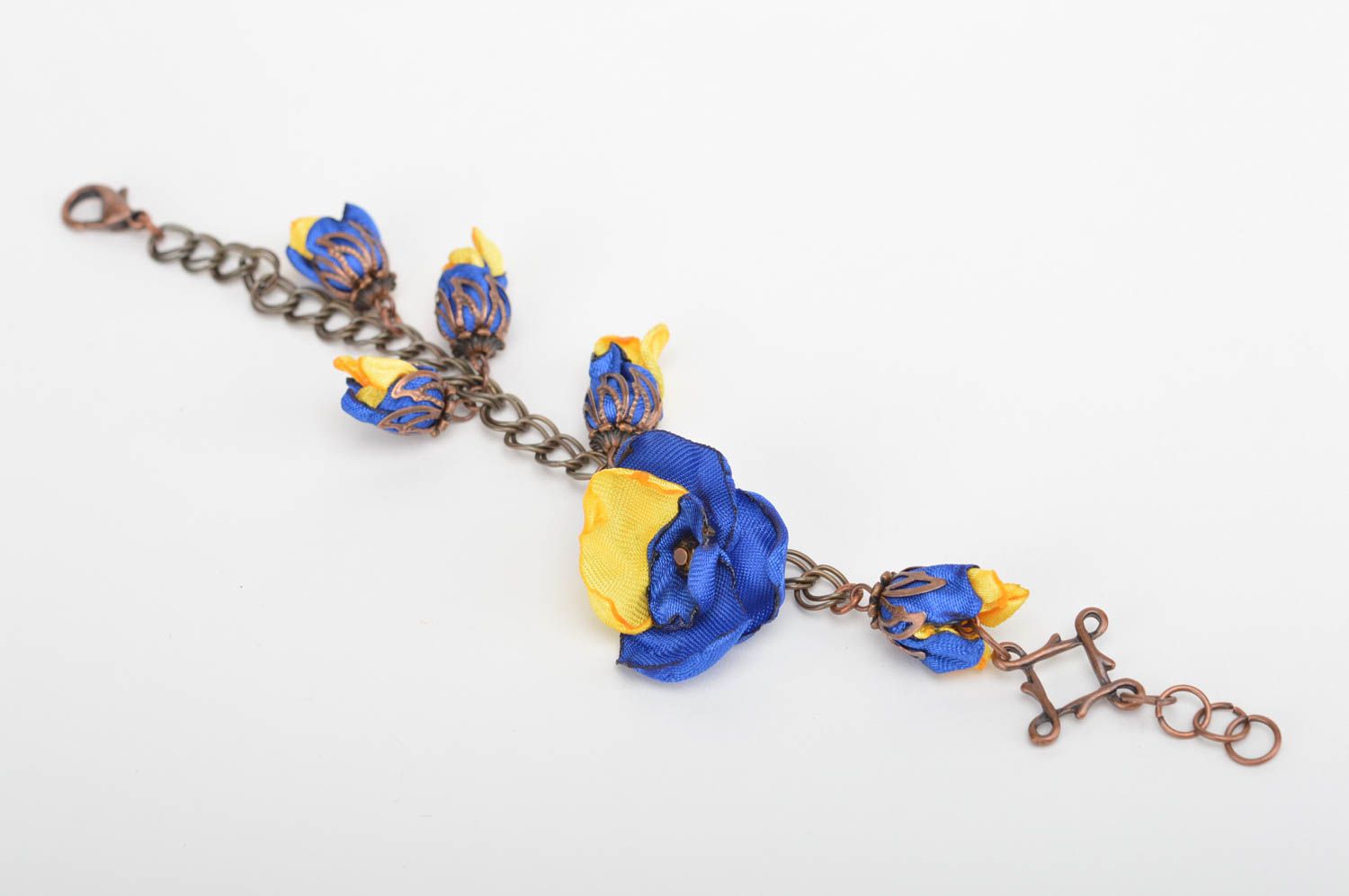 Designer bracelet handmade bracelet flower jewelry unusual gift for girl photo 5