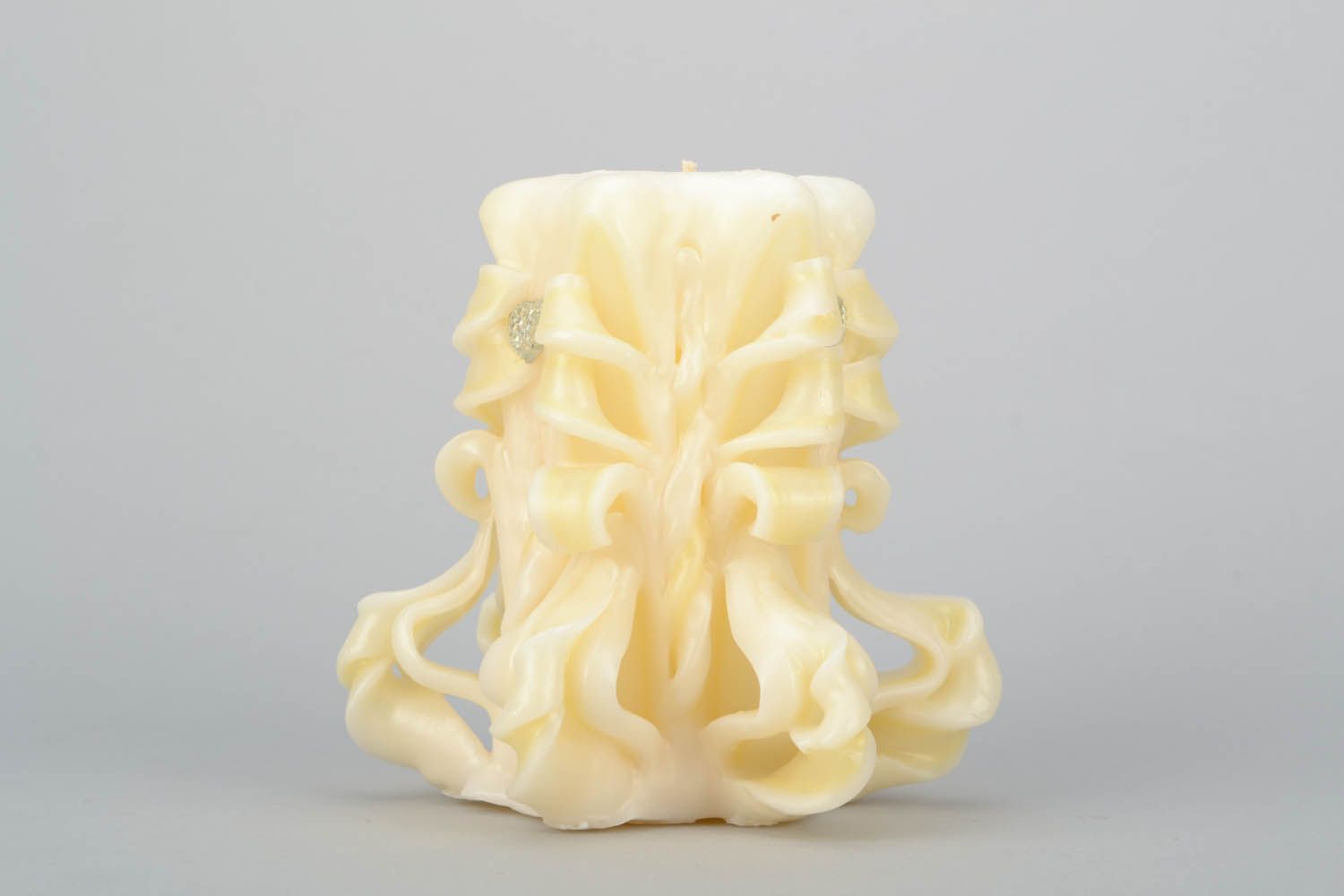 Wedding carved candle 5,15 inch anniversary gift candle for women  0,37 lb photo 3