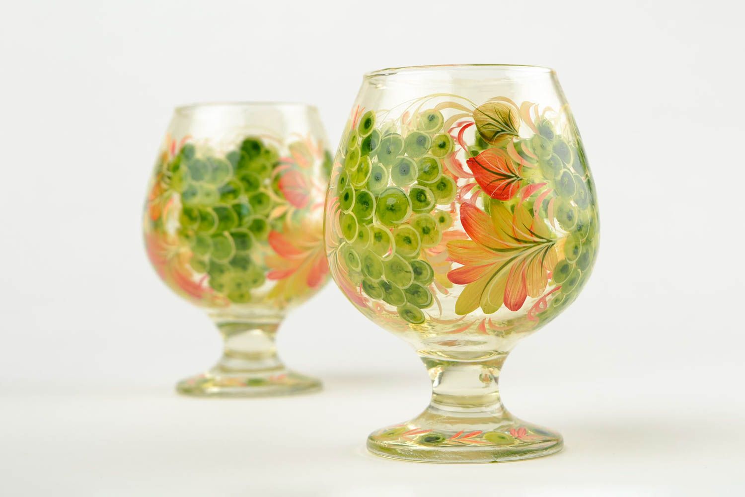 Copas para coñac hechas a mano decoración de interior copas de cristal decoradas foto 1