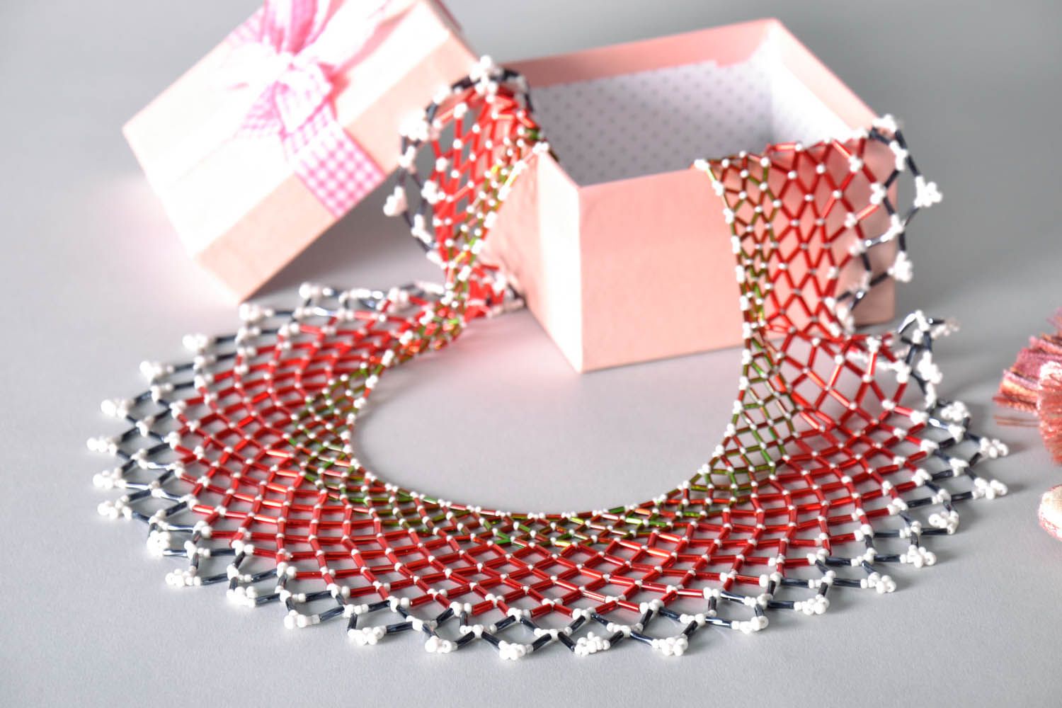 Czech bead necklace  photo 1