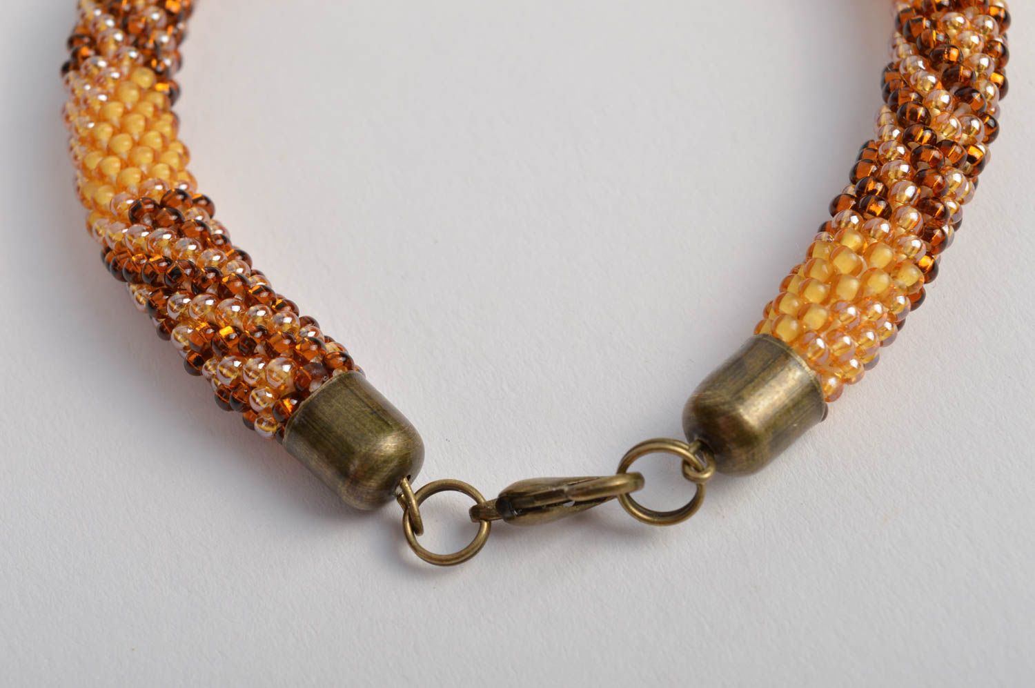 Bracelet fait main spirale Bijou fantaisie Cadeau femme en perles de rocaille photo 4