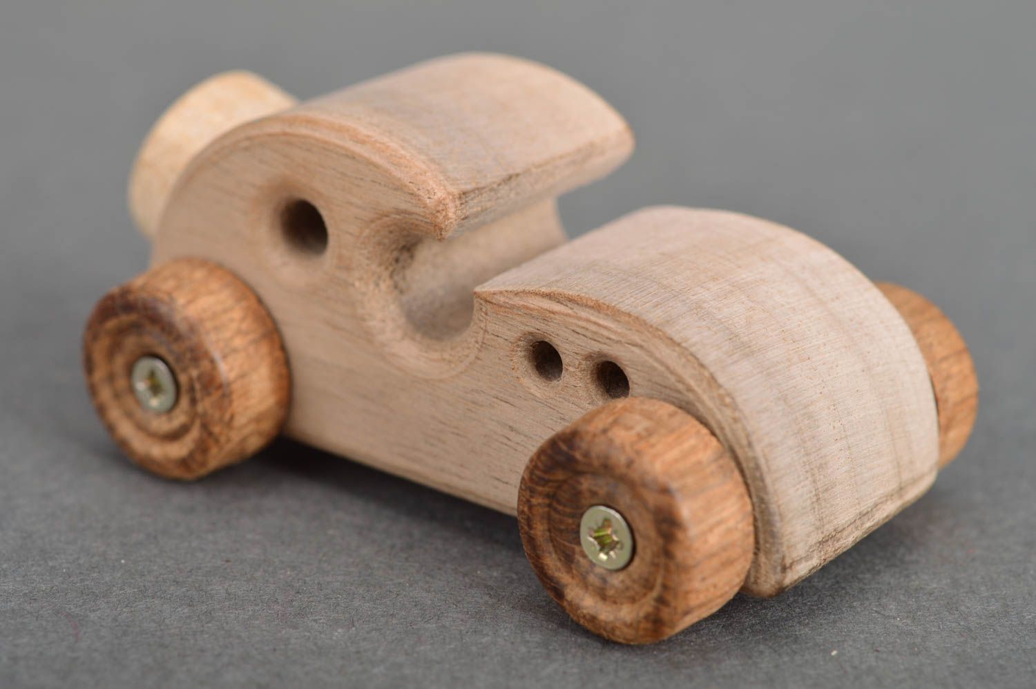 Beautiful eco friendly handmade wooden toy car for kids over 6 years old photo 1
