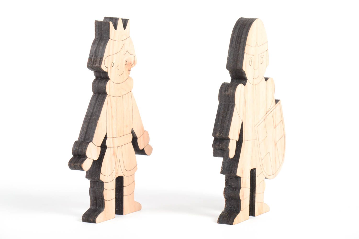 Figuren zum Bemalen handmade Prinz und Ritter Holz Rohlinge Miniatur Figuren foto 5