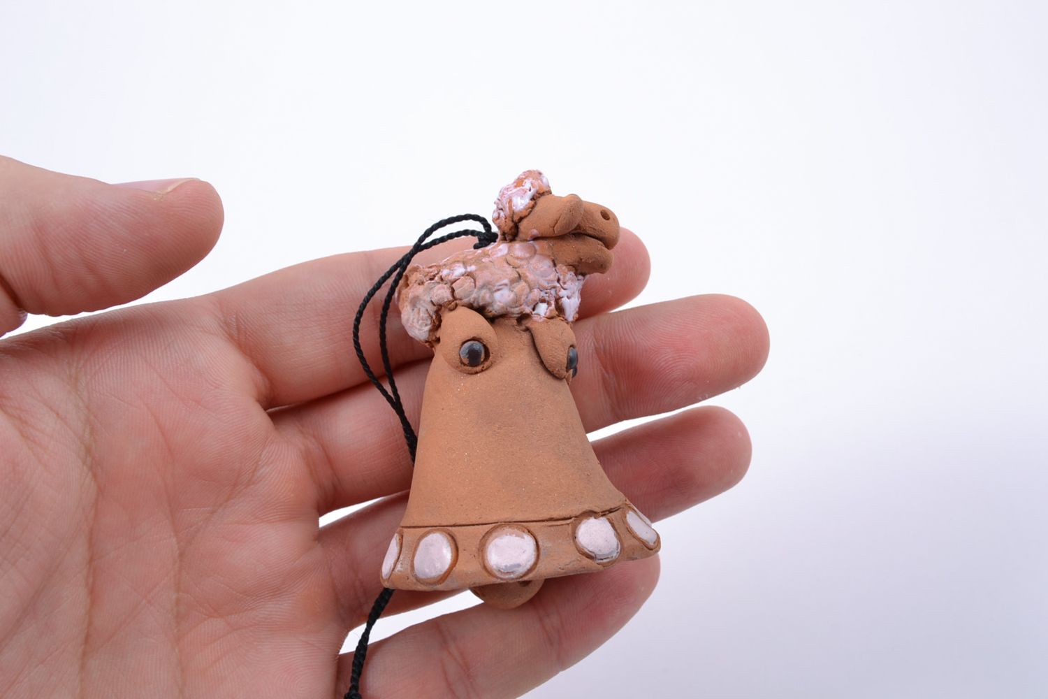 Ceramic bell with sheep photo 2