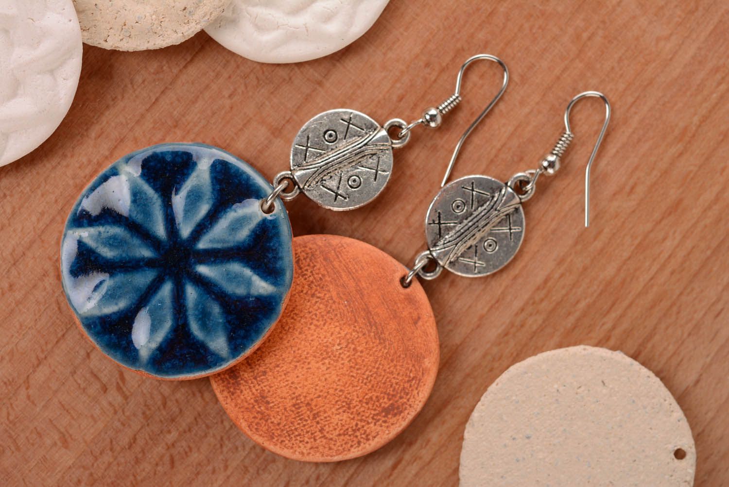 Clay earrings amulets Female Alatir photo 1