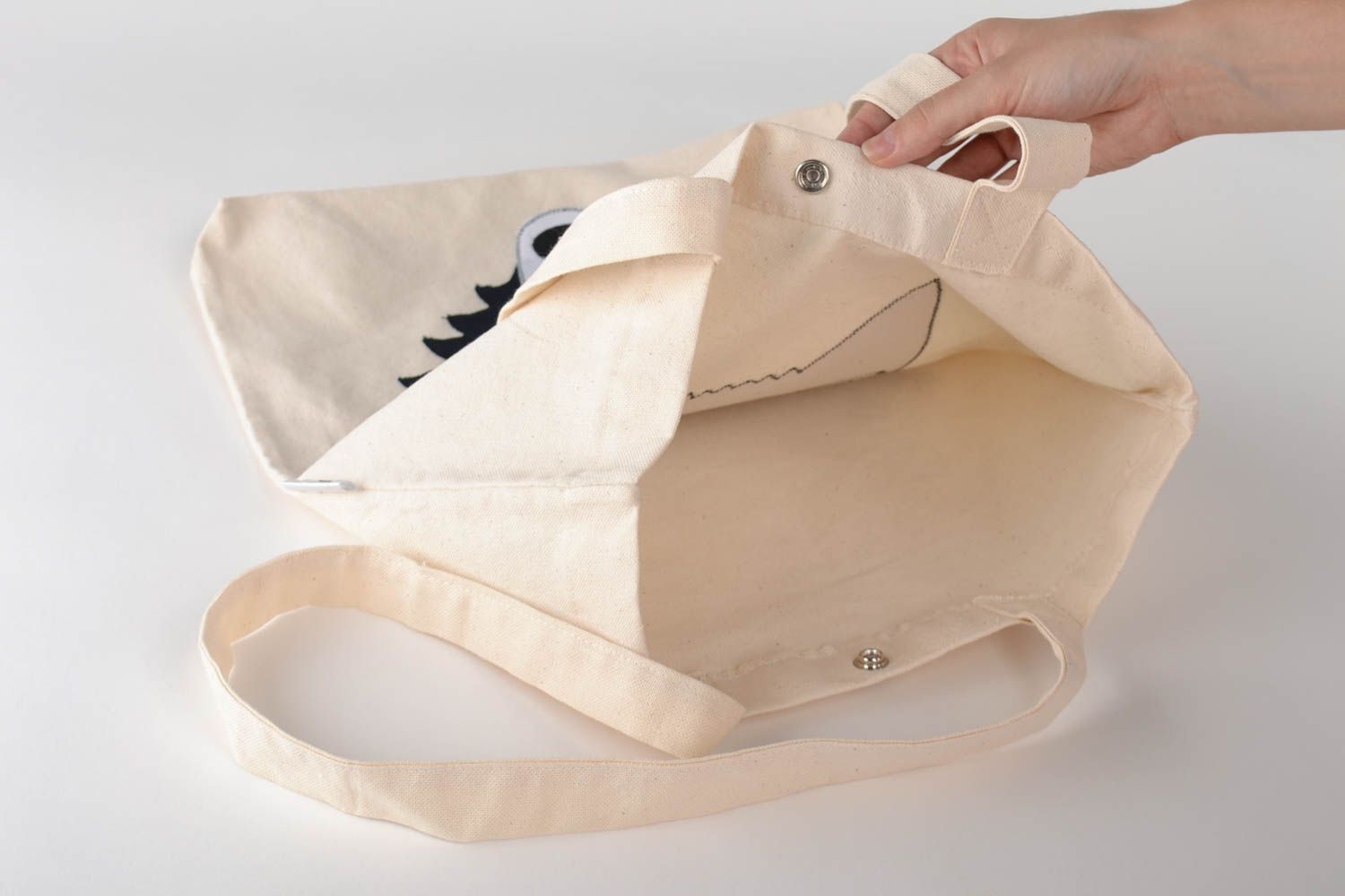 Женская сумка из ткани ручной работы молодежные сумки летняя сумка светлая фото 5