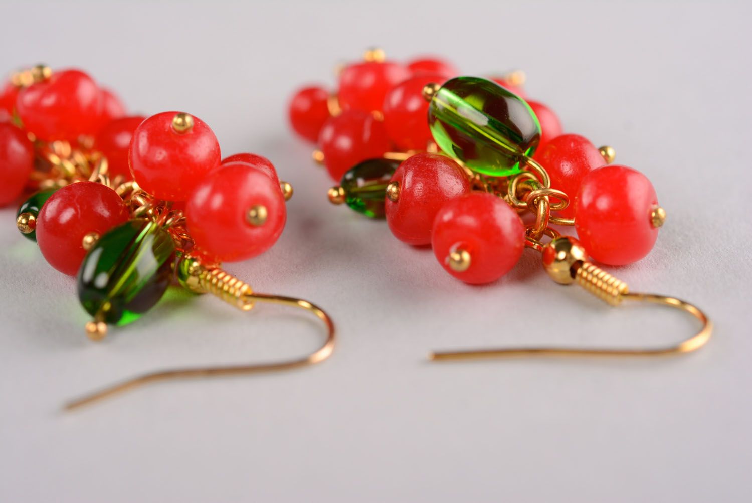 Long earrings with charms photo 3