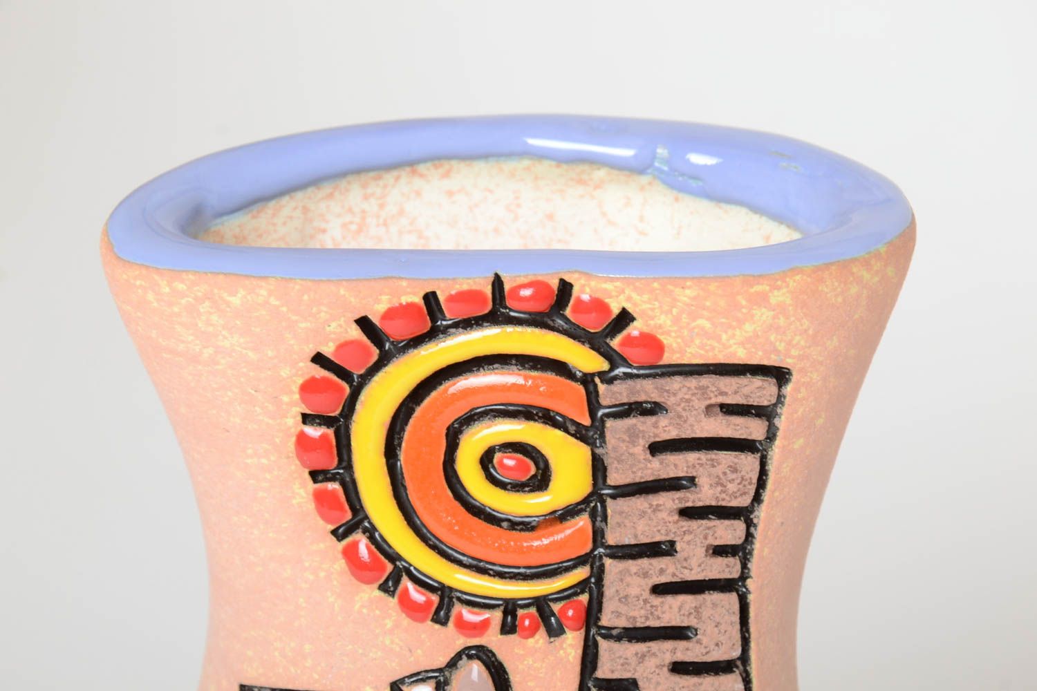 Handgemachte Keramik schöne Vase für Haus Dekoration Geschenk für Frauen  foto 3
