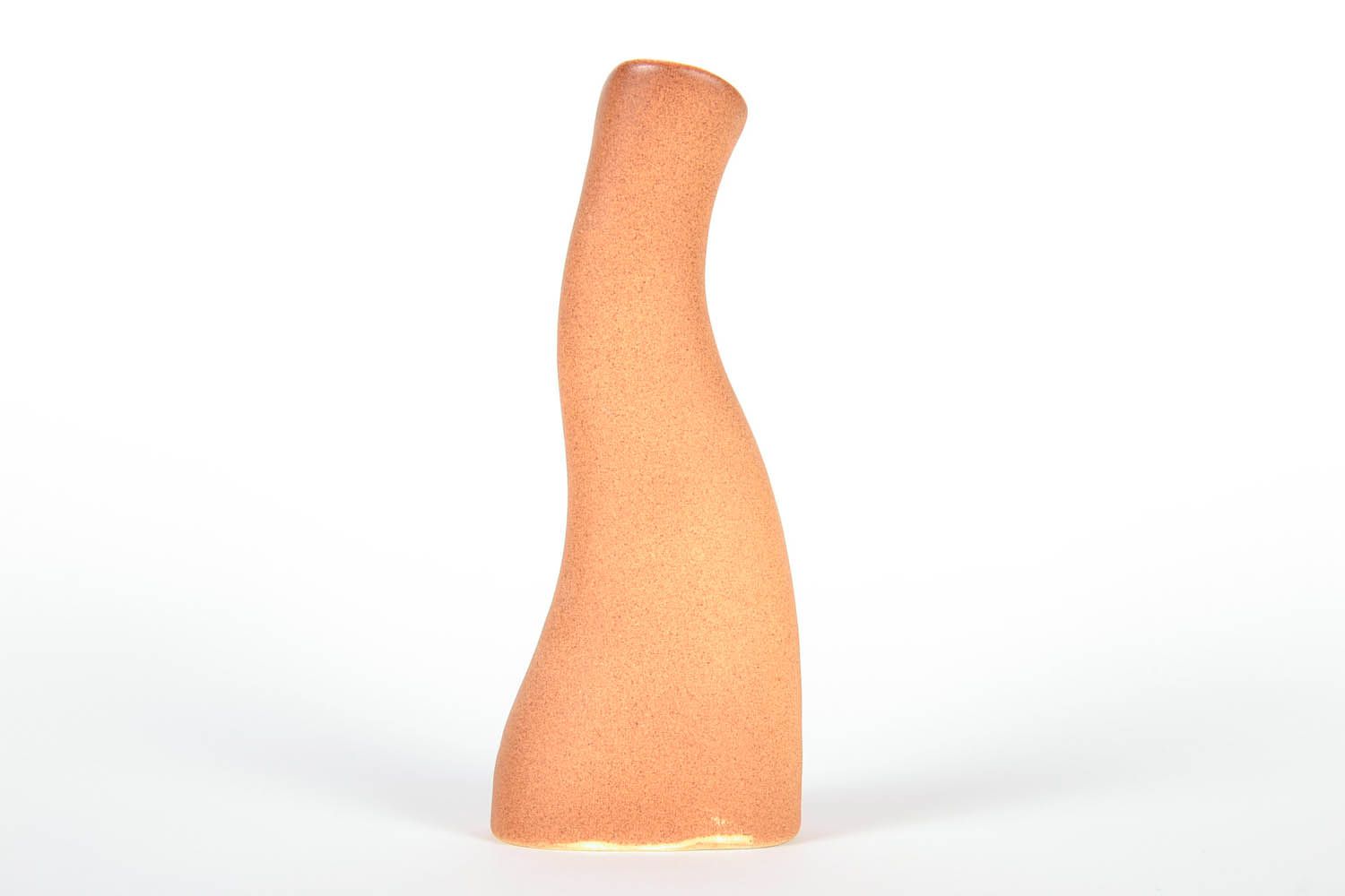 Vase courbe en céramique fait à la main photo 4