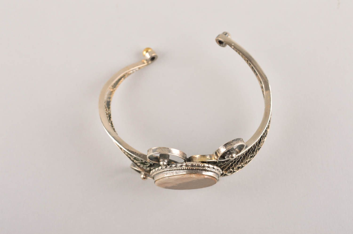 Handgemachter Metall Schmuck Armband Frauen aus Kupfernickel Geschenk für Frauen foto 4