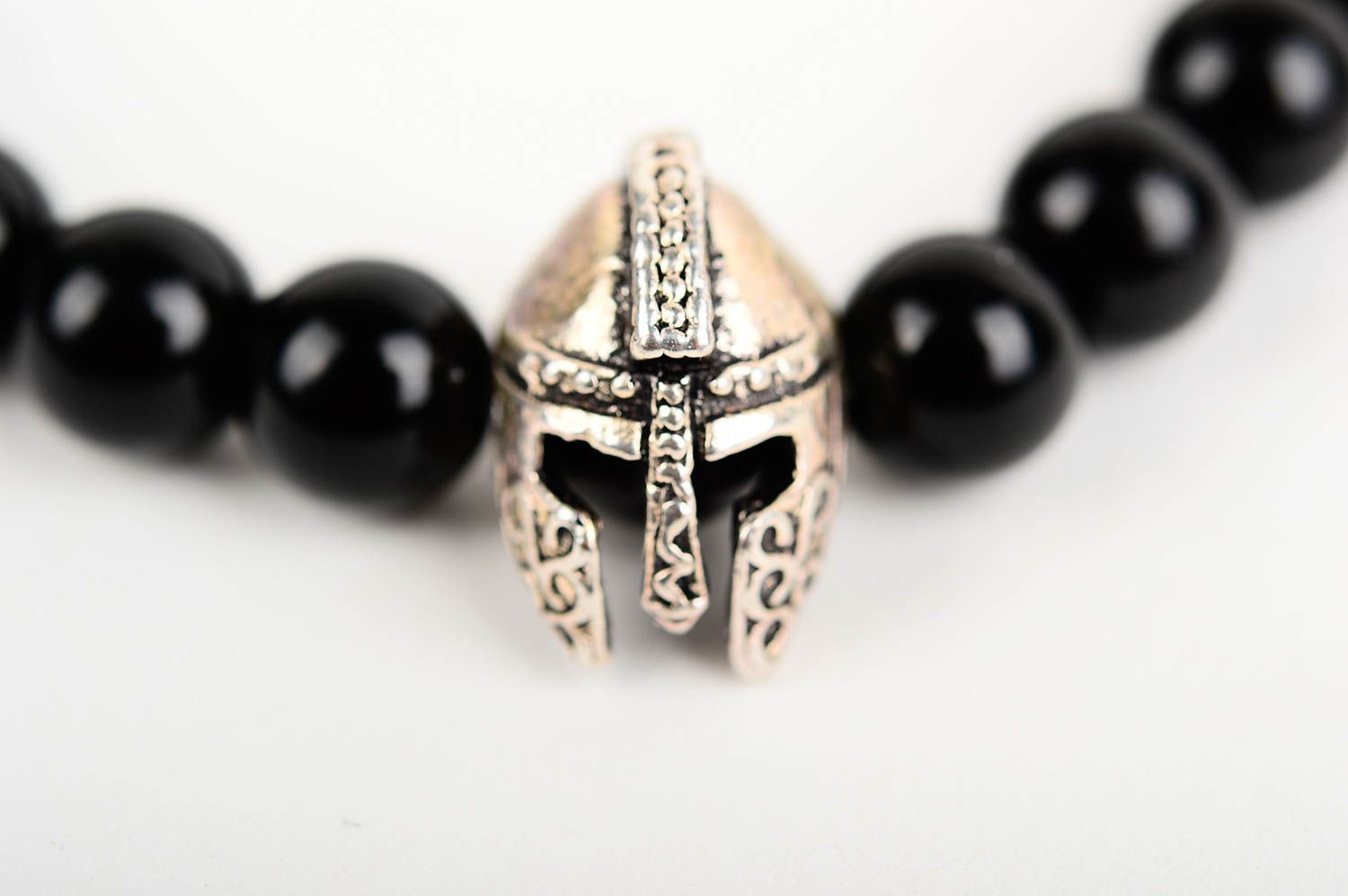 Handmade bracelet beautiful black bracelet with stones fashion casual jewelry photo 3