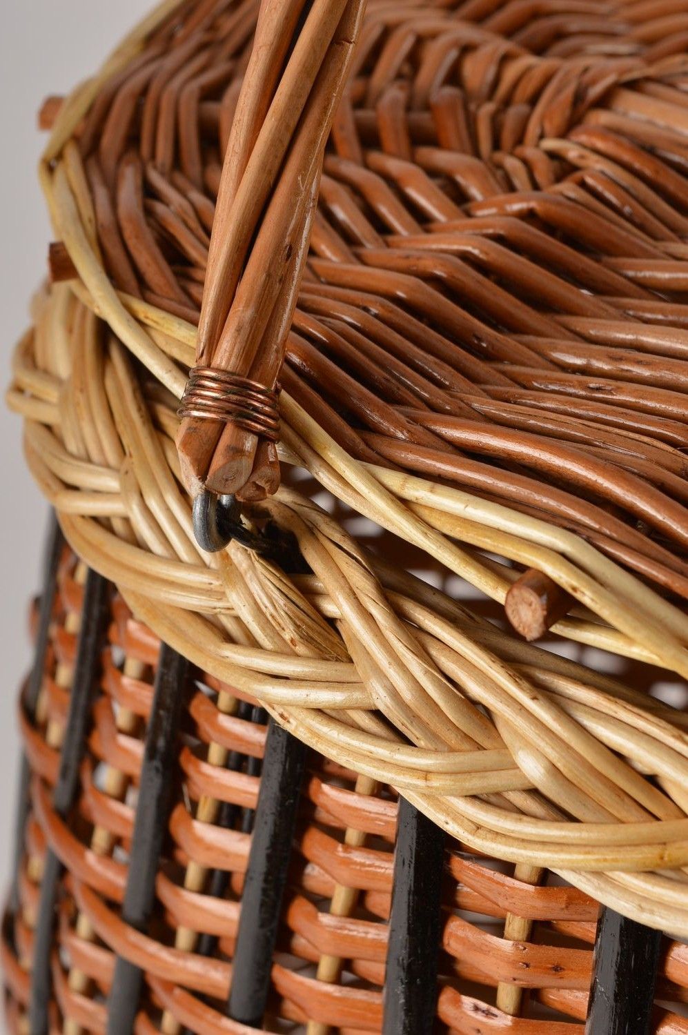 Handmade woven cute basket beautiful designer woven basket designer basket photo 5