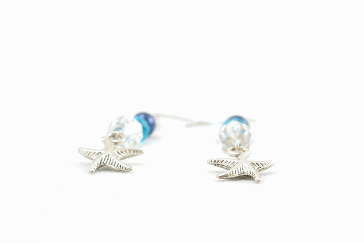 Boucles d'oreilles en perles fantaisie style marin photo 1
