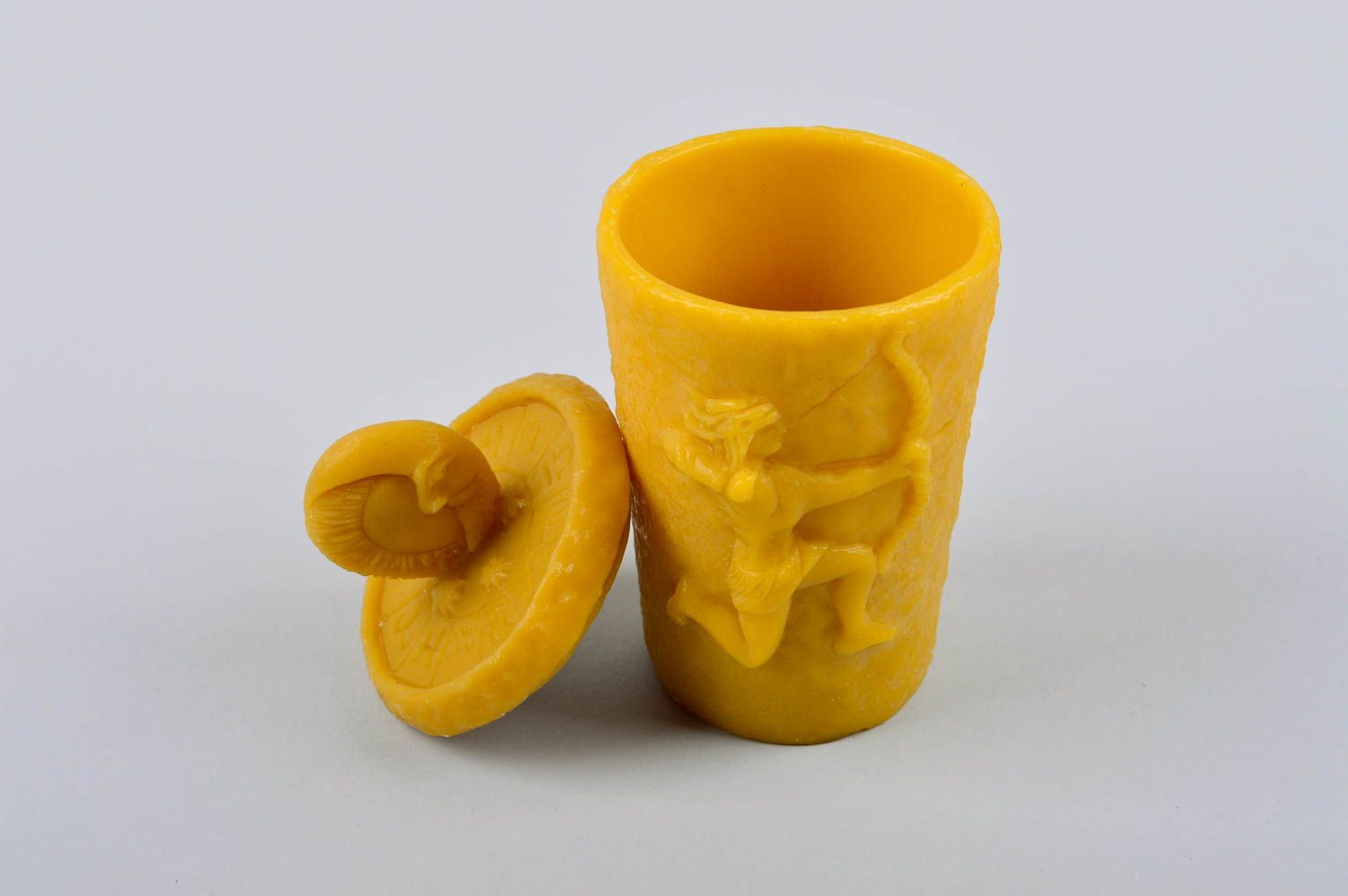 Vaso original hecho a mano utensilio de cocina regalo artesanal de cera de abeja foto 4