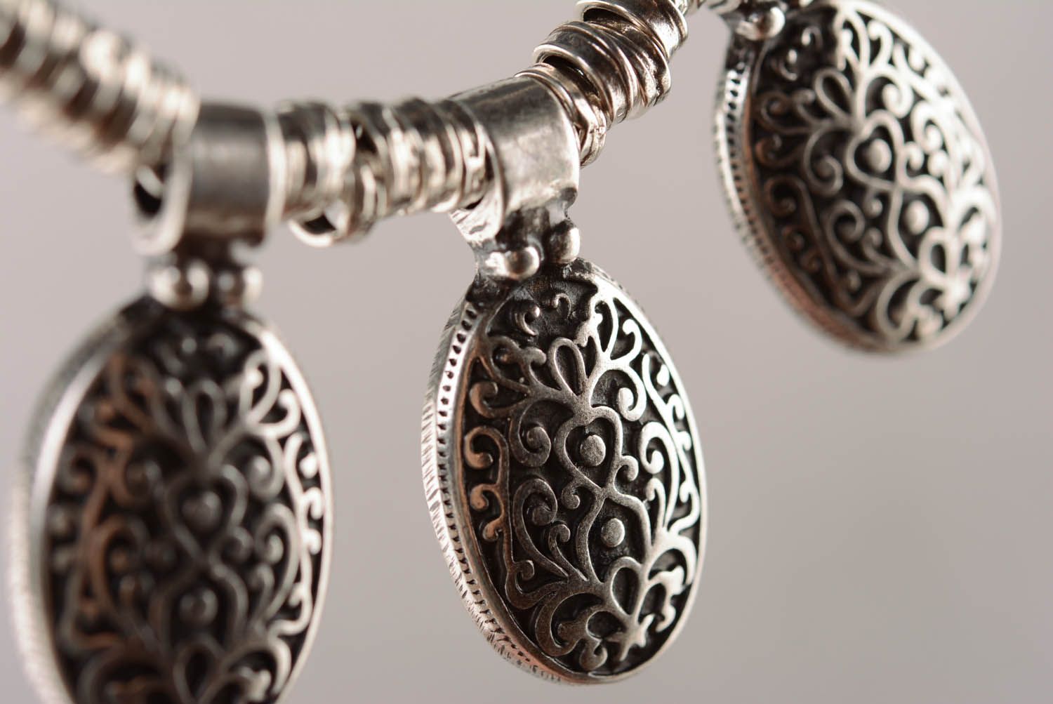Metal necklace Byzantium photo 2