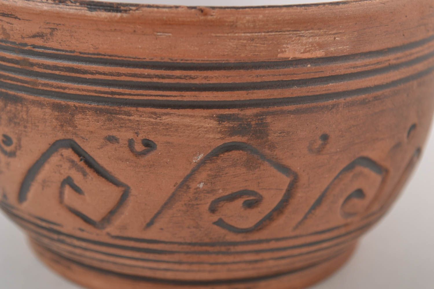 Tasse und Untertasse Ton Geschirr schönes handgemachtes Geschirr Keramik Tasse  foto 9