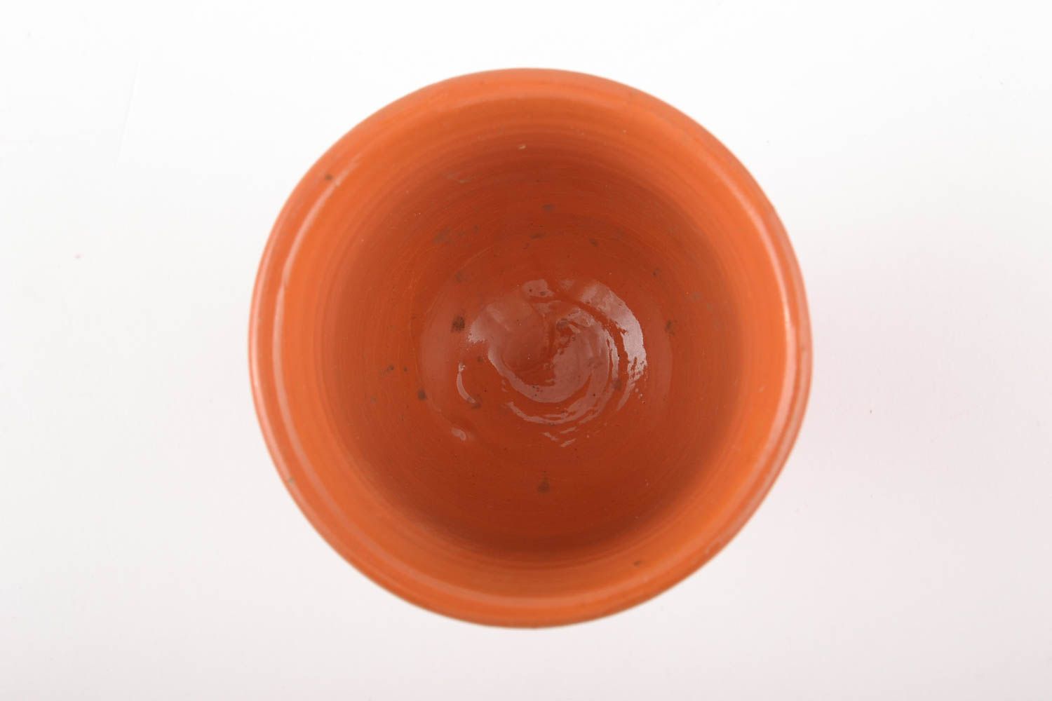 Copa de cerámica para vino pintada con engobes foto 2