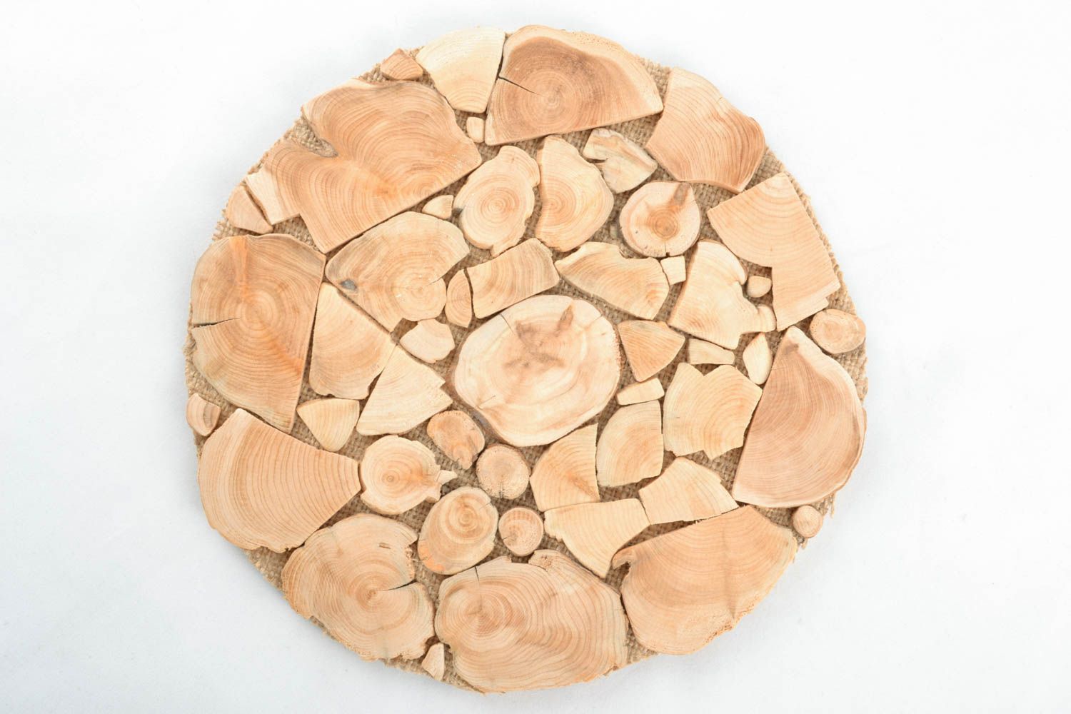 Salvamanteles de madera para platos calientes foto 2
