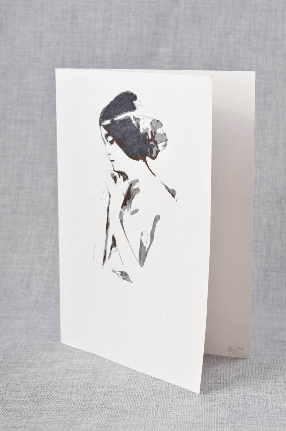 Schöne Grusskarten handgefertigt Künstler Karten charmant Grußkarten Papier foto 1