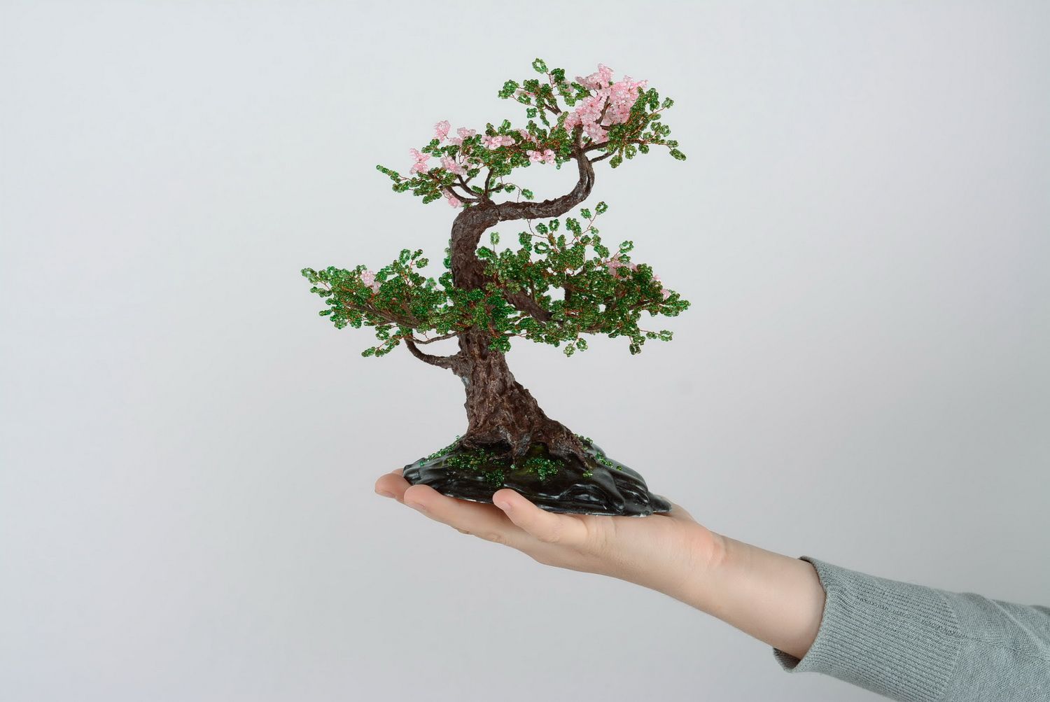 Árvore decorativa Bonsai de contas foto 1