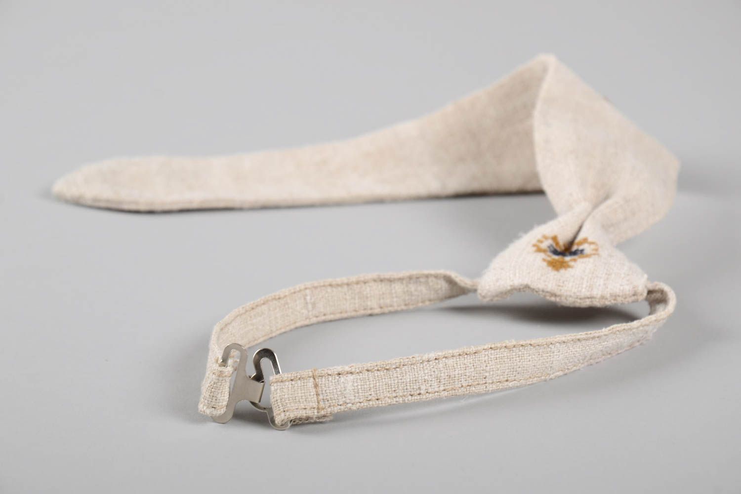 Corbata bordada hecha a mano regalo original accesorio para hombre inusual foto 5