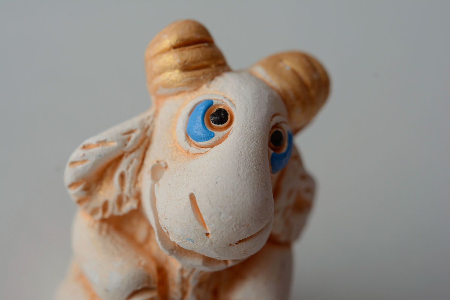 Homemade ceramic figurine Goat photo 2