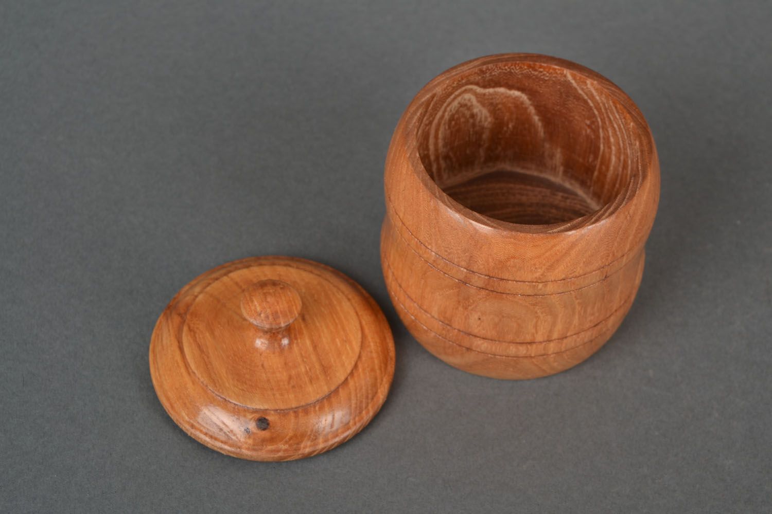 Wooden pot for sugar photo 4