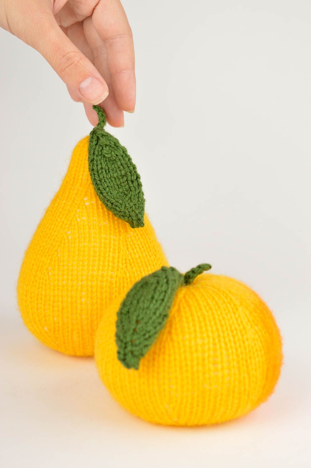 Ungewöhnliche Spielzeuge handmade Obst Spielzeuge Geschenke für Kinder in Gelb foto 5