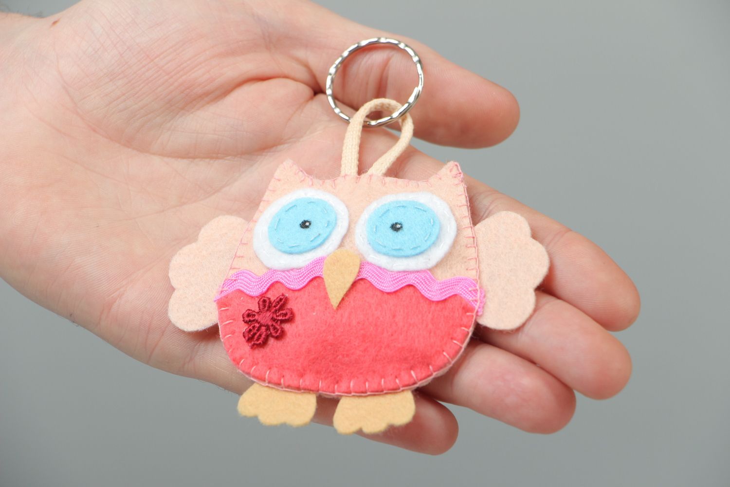 Soft toy key chain Owl photo 3