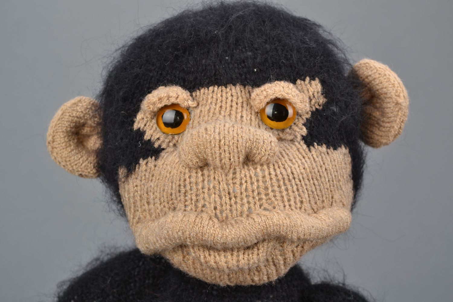 Handmade soft crochet toy Monkey photo 4
