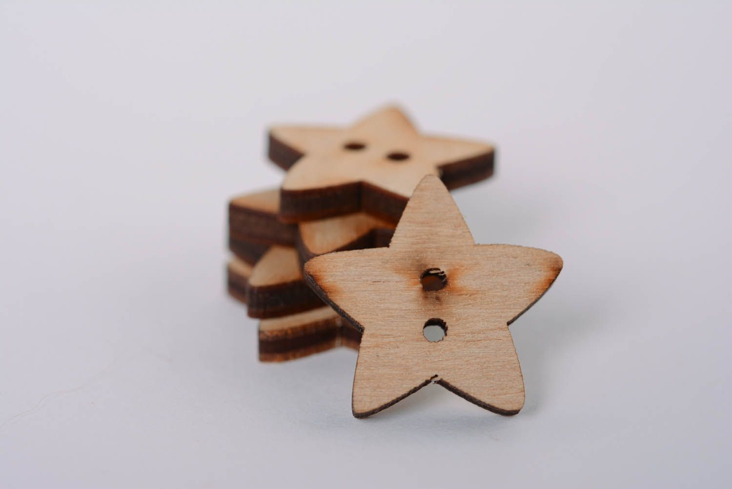 Blank buttons in the shape of stars photo 4
