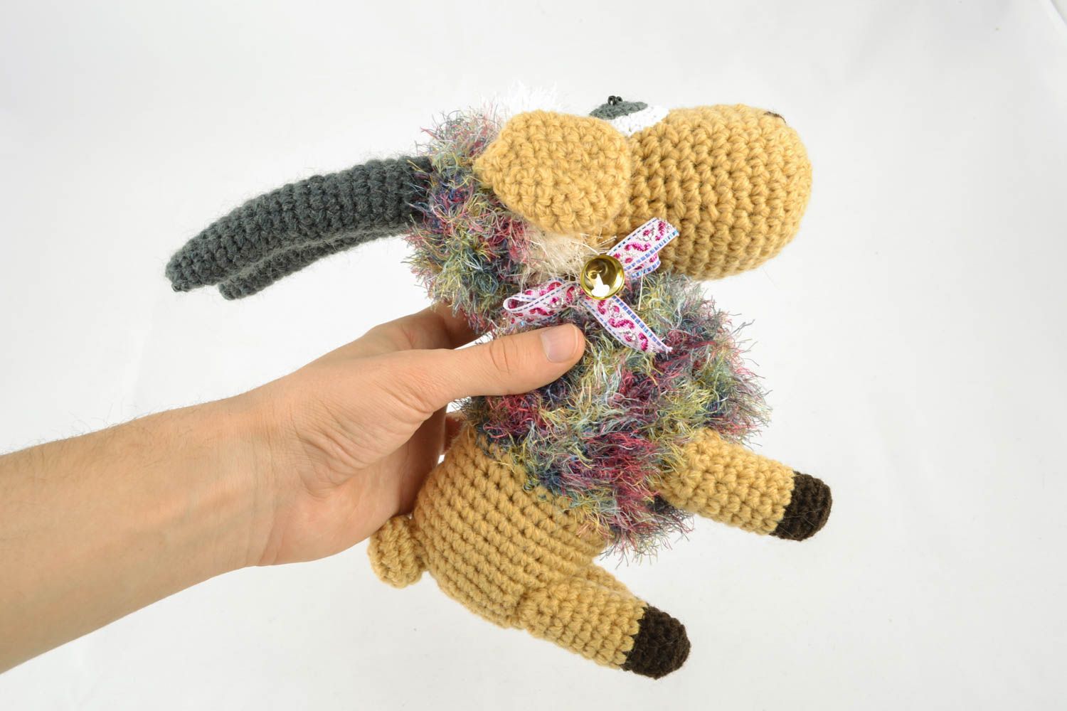 Soft crochet toy Goat in Vest photo 4
