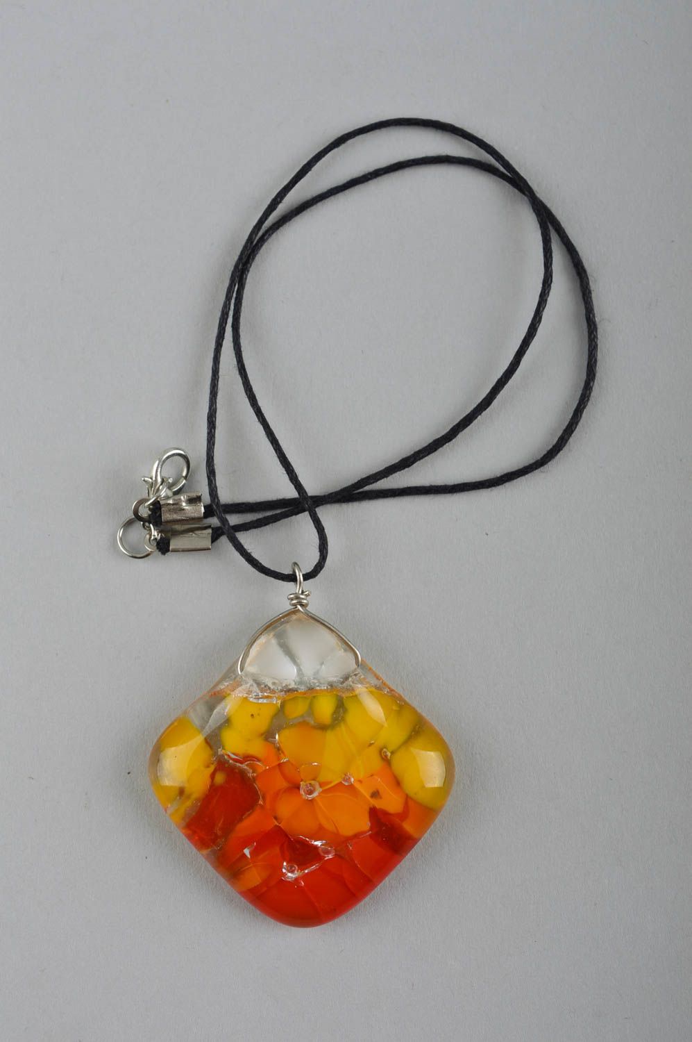 Beautiful handmade glass pendant necklace design fashion accessories gift ideas photo 2
